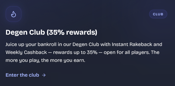 Lucky Coin Casino cashback rewards