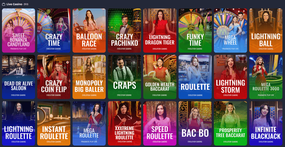 Lucky Coin Casino — Live dealer
