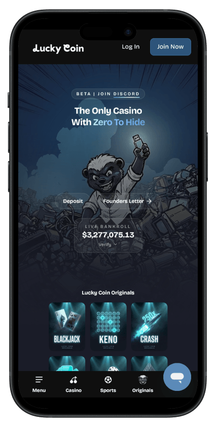 Lucky Coin Casino mobile app